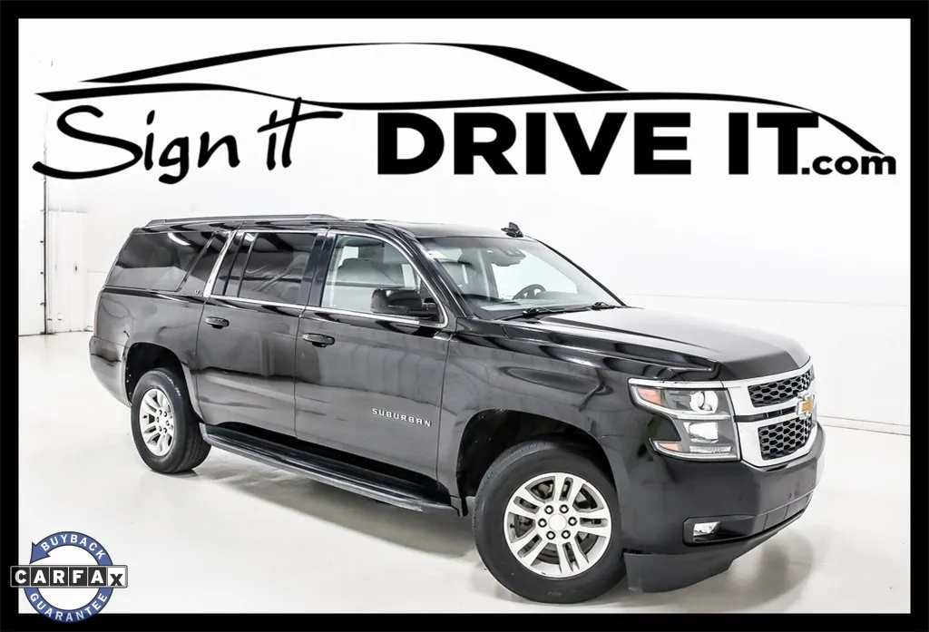 Black 2018 Chevrolet Suburban LT for sale in Denton, TX