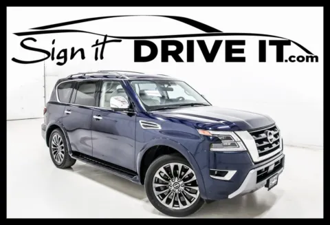 Blue 2023 Nissan Armada Platinum for sale in Denton, TX