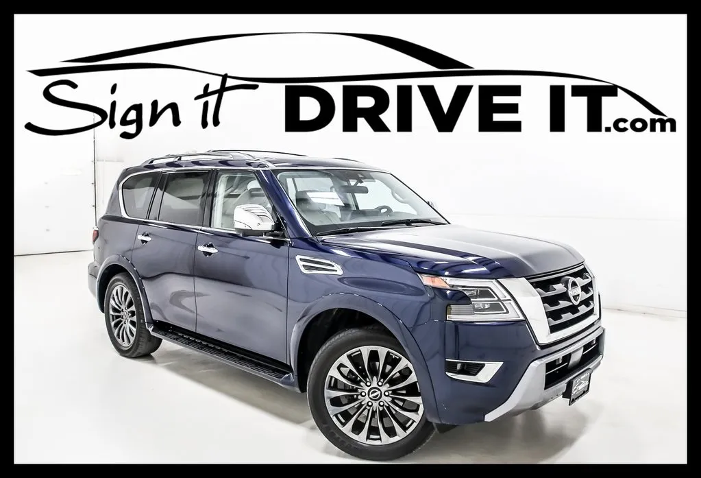 Blue 2023 Nissan Armada Platinum for sale in Denton, TX