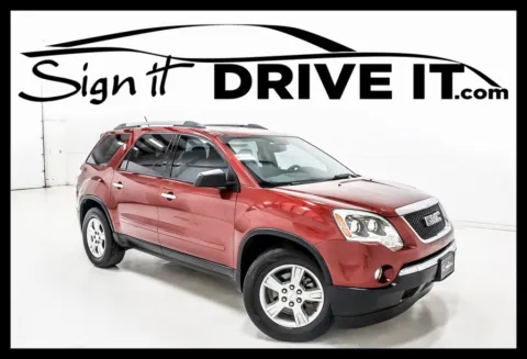 Red 2011 GMC Acadia SLE for sale in Denton, TX