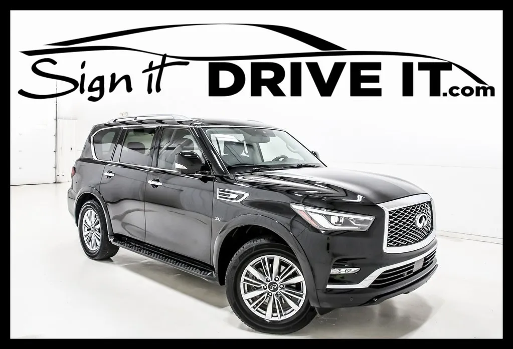 Black 2018 INFINITI QX80 for sale in Denton, TX