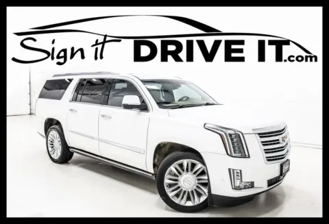 White 2018 Cadillac Escalade ESV Platinum Edition for sale in Denton, TX