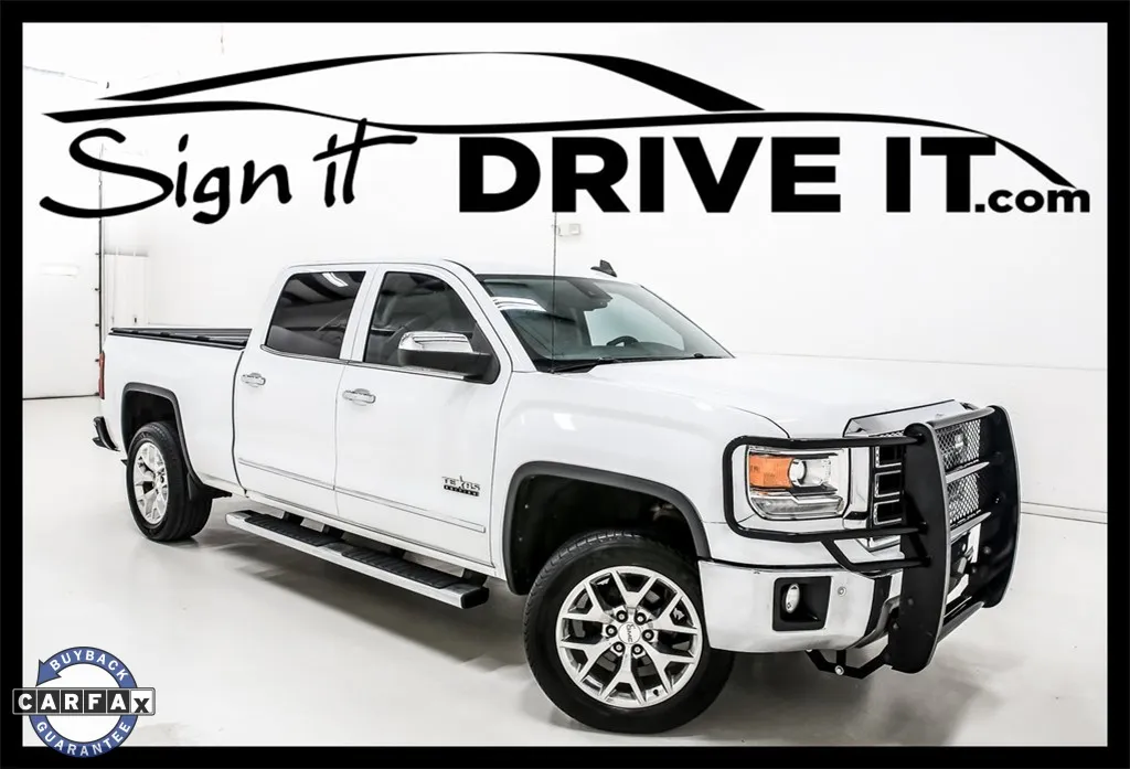 White 2015 GMC Sierra 1500 SLT for sale in Denton, TX