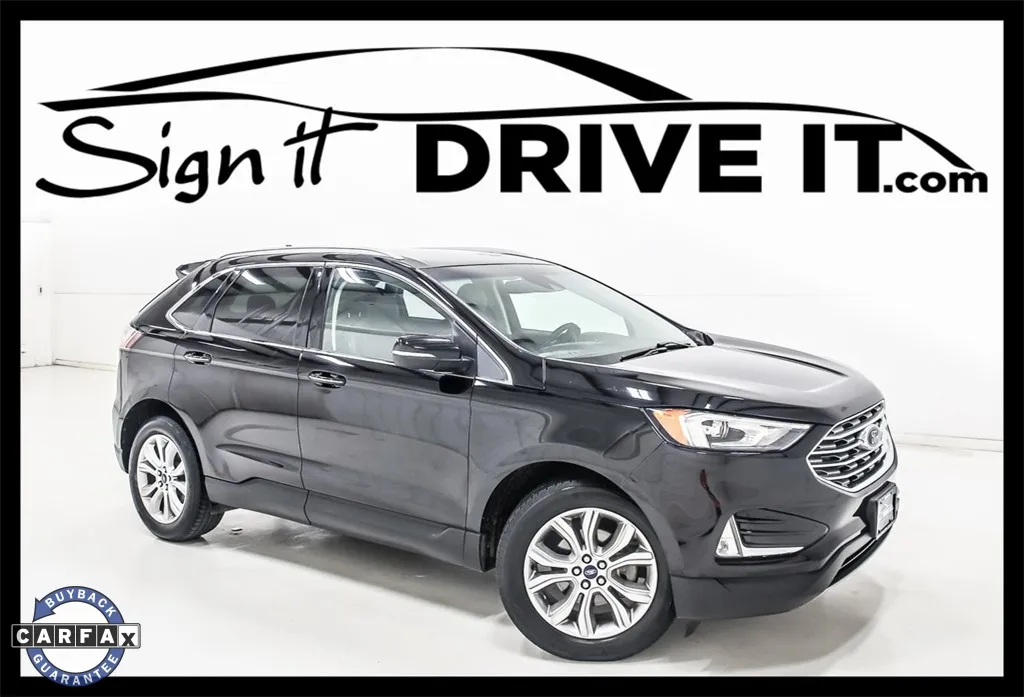 Black 2019 Ford Edge Titanium for sale in Denton, TX