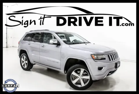 Silver 2014 Jeep Grand Cherokee Overland for sale in Denton, TX