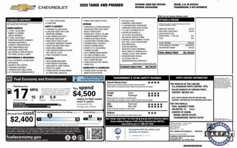 More photos of 2020 Chevrolet Tahoe Premier at Sign It Drive It, TX