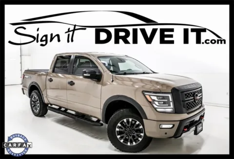 Beige 2020 Nissan Titan PRO-4X for sale in Denton, TX