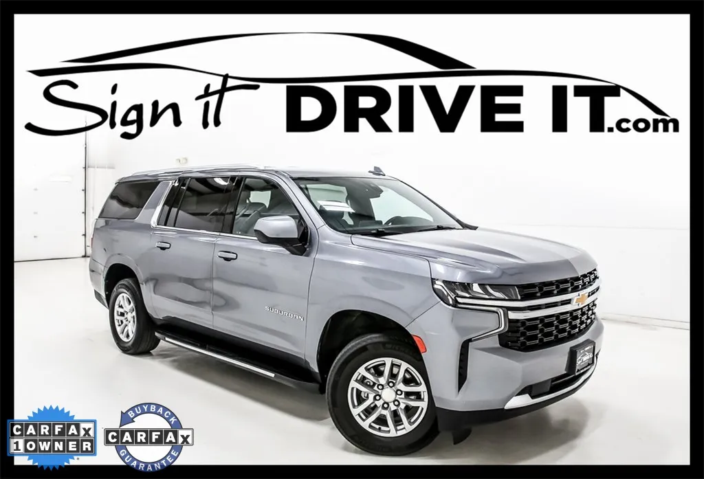 Gray 2021 Chevrolet Suburban LS for sale in Denton, TX