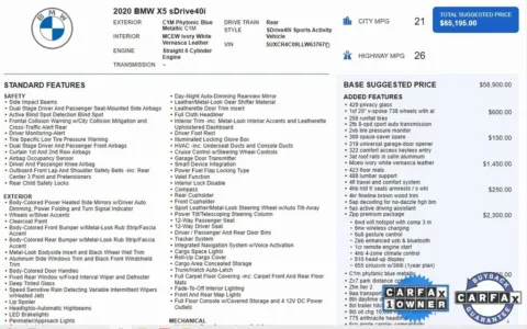 More photos of 2020 BMW X5 sDrive40i at Sign It Drive It, TX