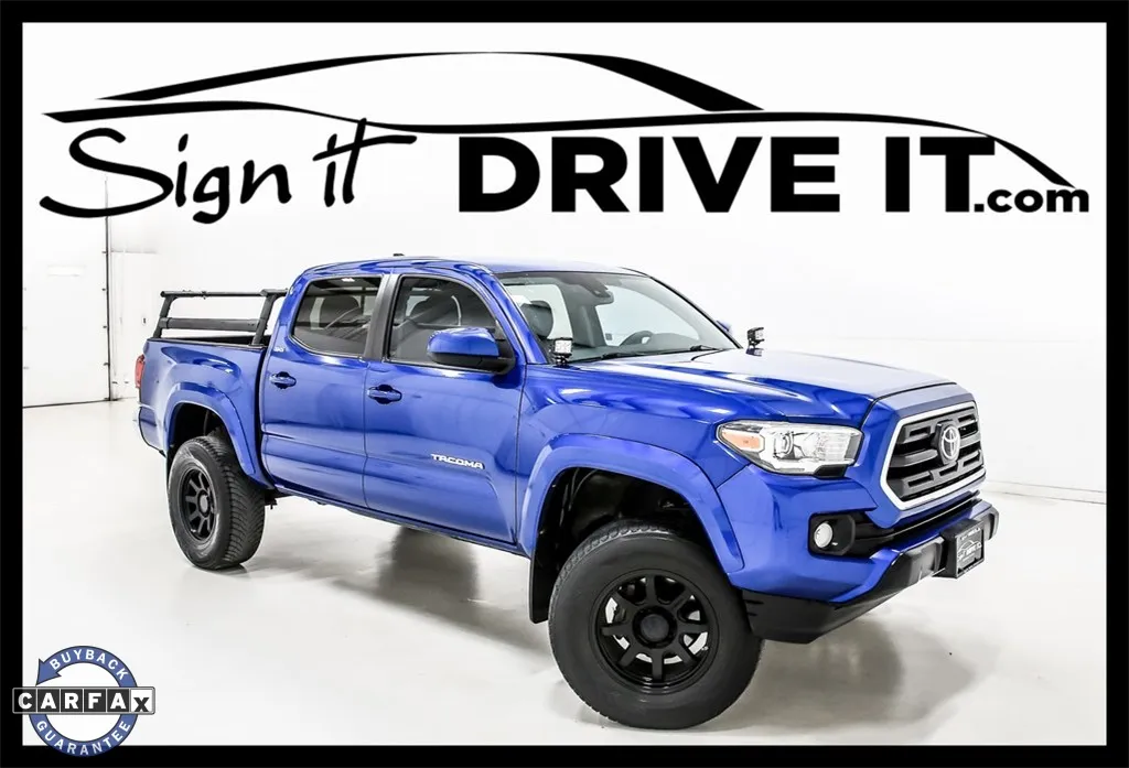 Blue 2018 Toyota Tacoma SR5 for sale in Denton, TX