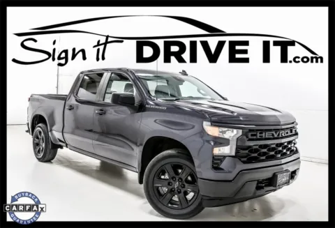 Gray 2022 Chevrolet Silverado 1500 Custom for sale in Denton, TX