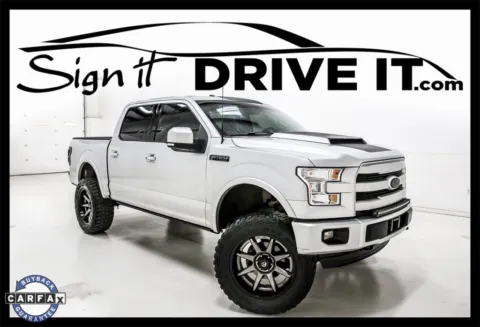 Silver 2015 Ford F-150 Lariat for sale in Denton, TX