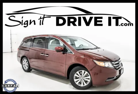 Red 2016 Honda Odyssey EX-L for sale in Denton, TX