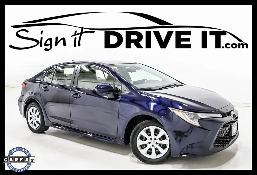 Black 2021 Toyota Corolla LE for sale in Denton, TX