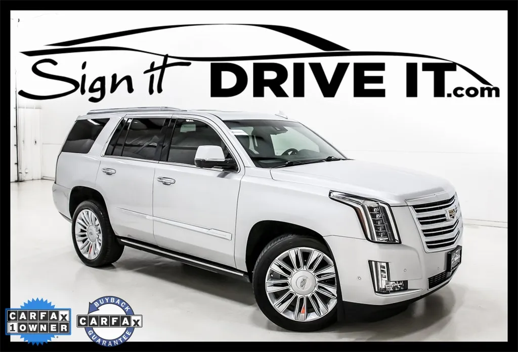 Silver 2017 Cadillac Escalade Platinum Edition for sale in Denton, TX