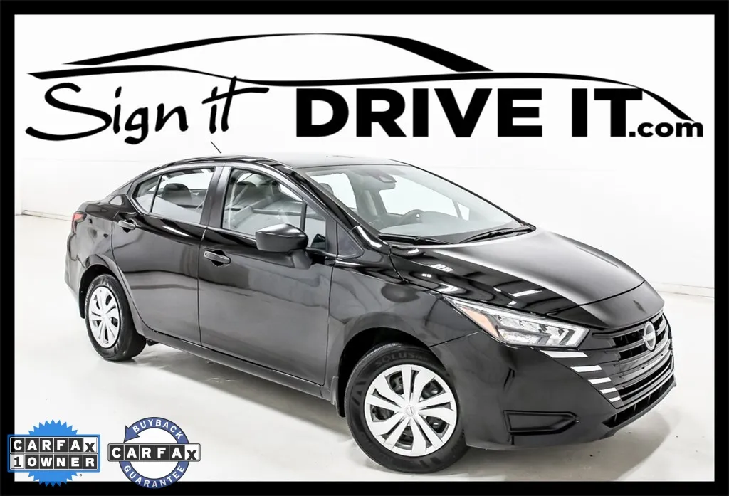 Black 2025 Nissan Versa 1.6 S for sale in Denton, TX