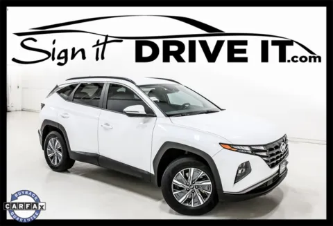 White 2022 Hyundai Tucson Hybrid Blue for sale in Denton, TX