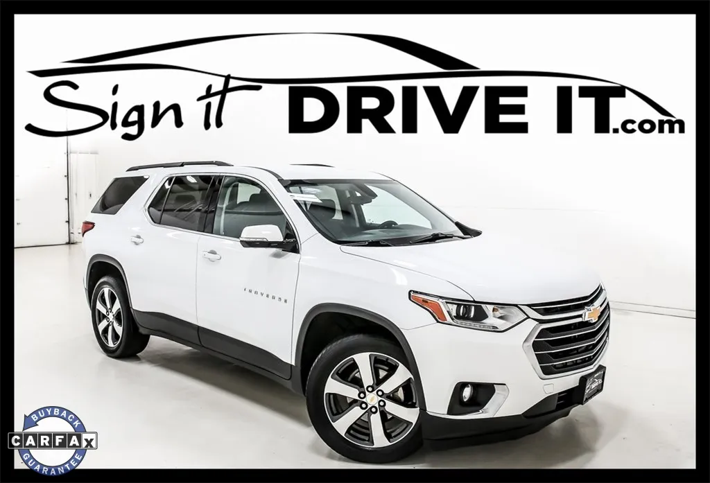 White 2019 Chevrolet Traverse 3LT for sale in Denton, TX