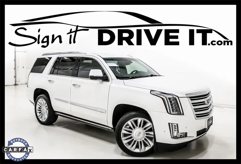White 2019 Cadillac Escalade Platinum Edition for sale in Denton, TX