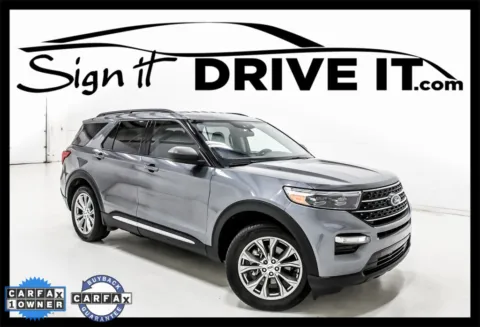 Gray 2022 Ford Explorer XLT for sale in Denton, TX