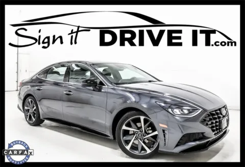 Gray 2021 Hyundai Sonata SEL Plus for sale in Denton, TX