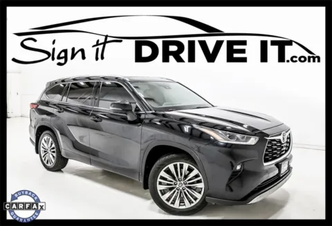 Black 2022 Toyota Highlander Platinum for sale in Denton, TX