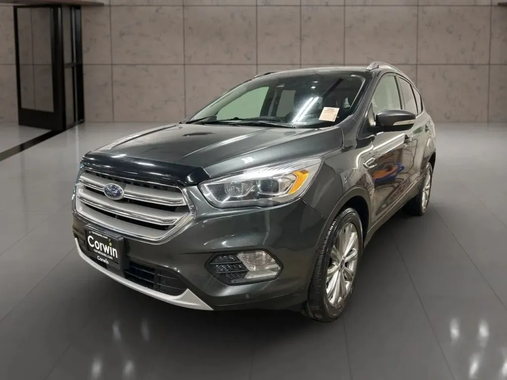 Gray 2018 Ford Escape Titanium Sport Utility 4D for sale in Dallas, OR