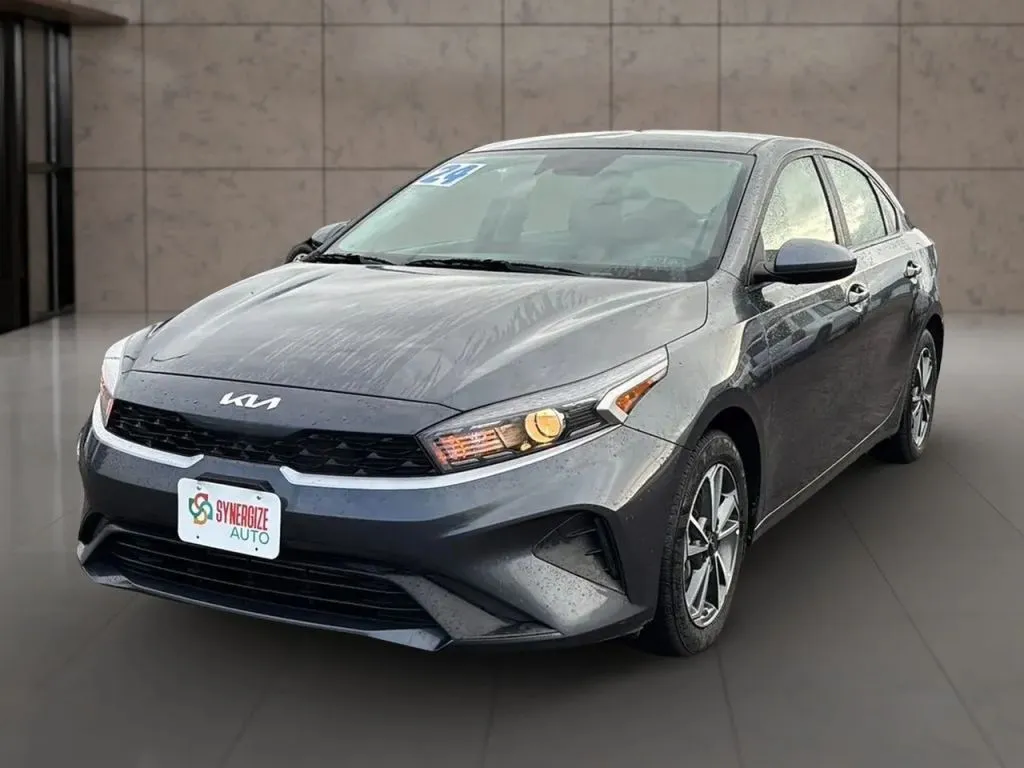 Blue 2024 Kia Forte LXS Sedan 4D for sale in Dallas, OR
