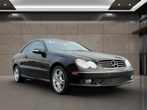 White 2004 Mercedes-Benz CLK-Class CLK 55 AMG Coupe 2D for sale in Dallas, OR