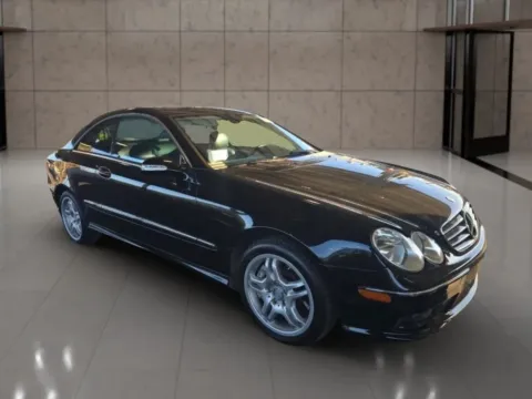 White 2004 Mercedes-Benz CLK-Class CLK 55 AMG Coupe 2D for sale in Dallas, OR