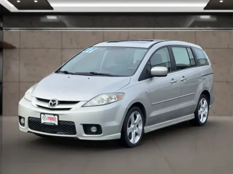 White 2007 MAZDA MAZDA5 Touring Minivan 4D for sale in Dallas, OR