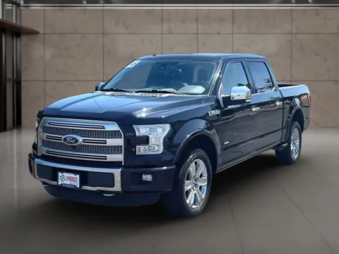 Black 2016 Ford F-150 SuperCrew Cab Platinum Pickup 4D 5 1/2 ft for sale in Dallas, OR