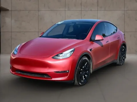 Blue 2021 Tesla Model Y Long Range Sport Utility 4D for sale in Dallas, OR