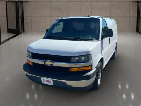 White 2017 Chevrolet Express 3500 Cargo Regular Van 3D for sale in Dallas, OR