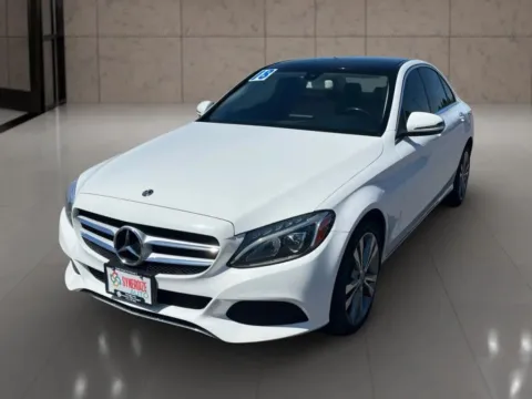 White 2018 Mercedes-Benz C-Class C 300 4MATIC Sedan 4D for sale in Dallas, OR