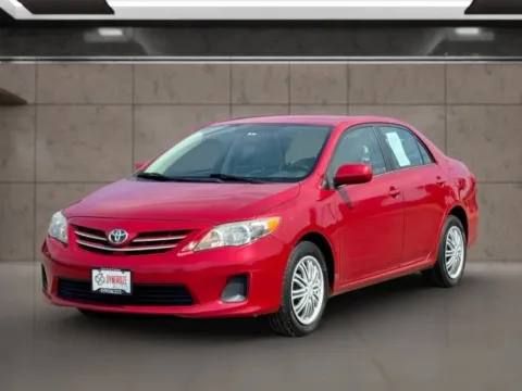 Red 2013 Toyota Corolla LE Sedan 4D for sale in Dallas, OR