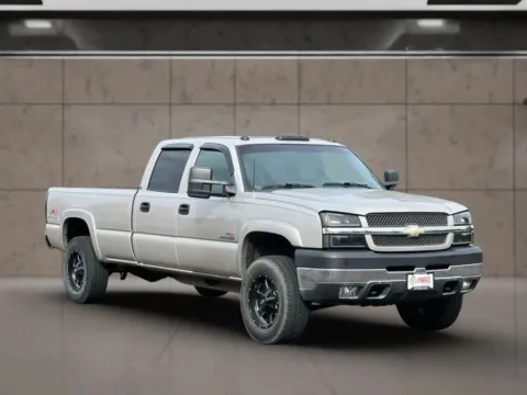 Silver 2004 Chevrolet Silverado 2500 HD Crew Cab LS Pickup 4D 8 ft for sale in Dallas, OR