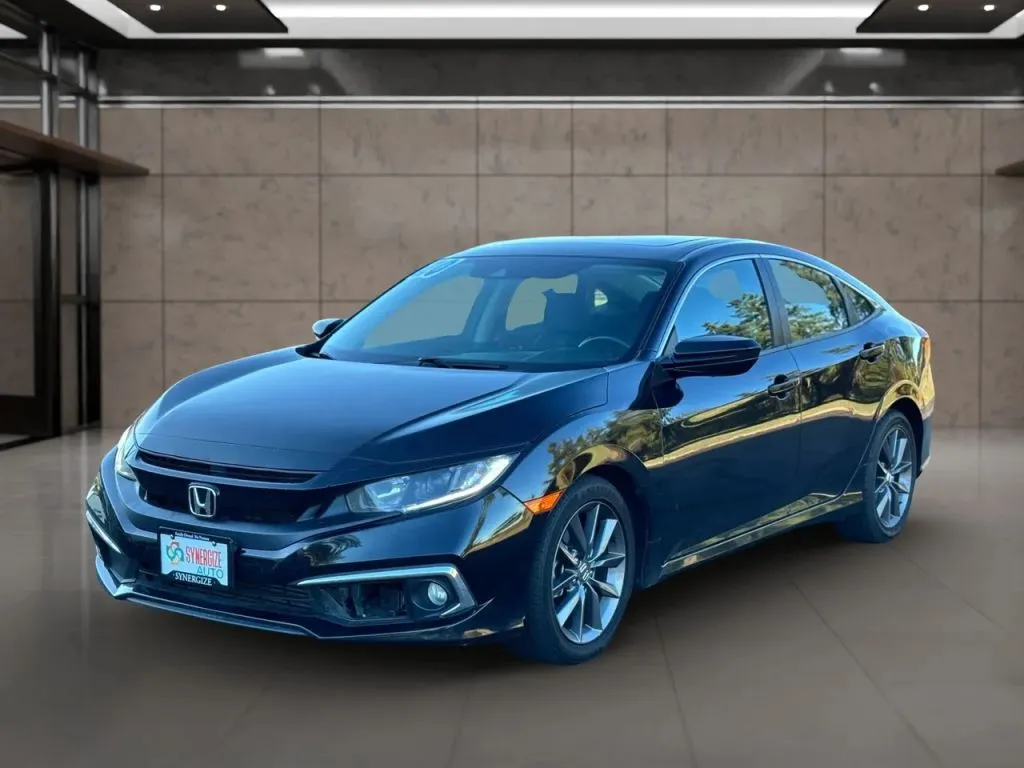 Beige 2020 Honda Civic EX Sedan 4D for sale in Dallas, OR