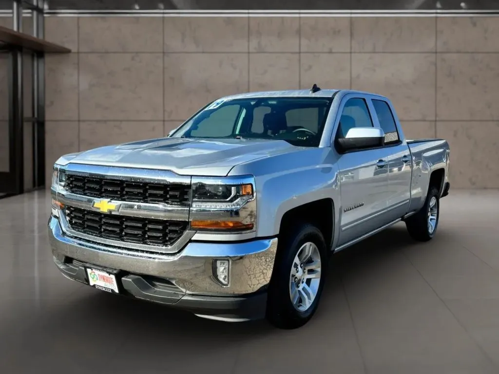 Silver 2019 Chevrolet Silverado 1500 LD Double Cab LT Pickup 4D 6 1/2 ft for sale in Dallas, OR