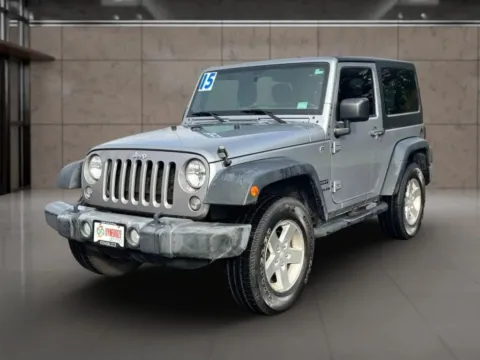 Gray 2015 Jeep Wrangler Sport SUV 2D for sale in Dallas, OR