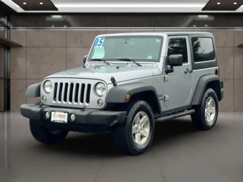 Silver 2015 Jeep Wrangler Sport SUV 2D for sale in Dallas, OR