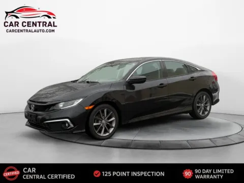 Black 2021 Honda Civic EX-L for sale in Wallingford, CT