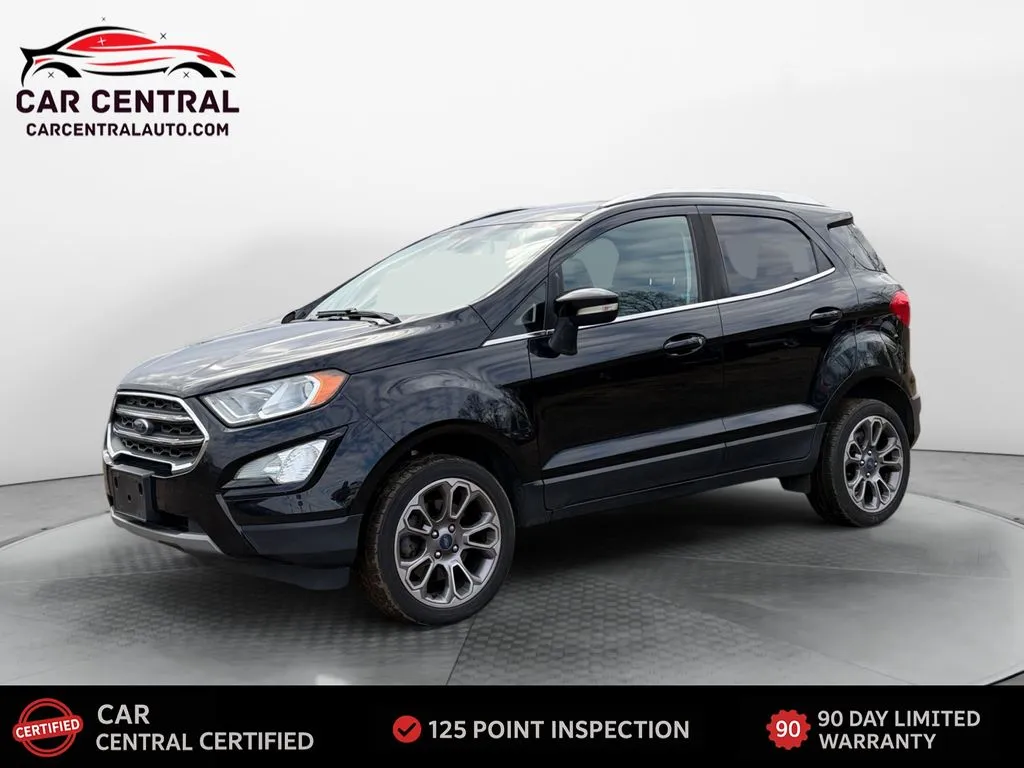 Black 2018 Ford EcoSport Titanium for sale in Wallingford, CT