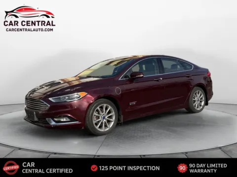 Red 2017 Ford Fusion Energi SE Luxury for sale in Wallingford, CT