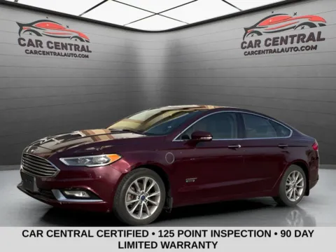 Red 2017 Ford Fusion Energi SE Luxury for sale in Wallingford, CT