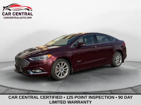 Red 2017 Ford Fusion Energi SE Luxury for sale in Wallingford, CT