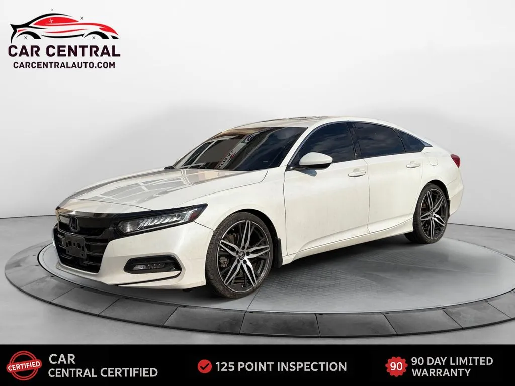 White 2019 Honda Accord Sport 2.0T for sale in Wallingford, CT