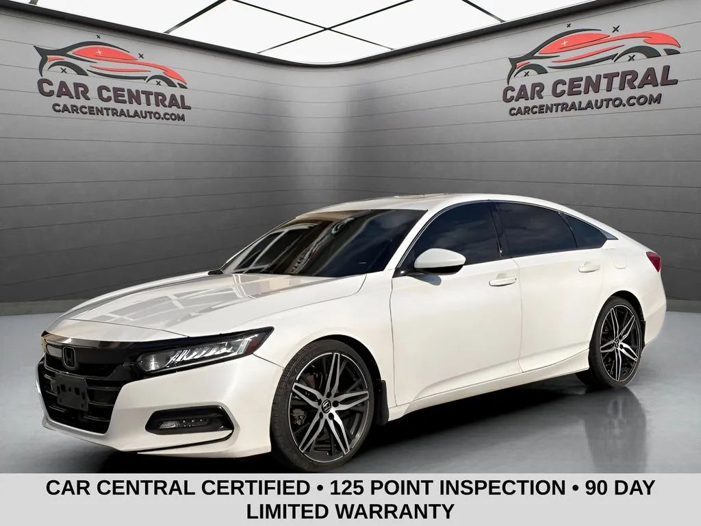 White 2019 Honda Accord Sport 2.0T for sale in Wallingford, CT
