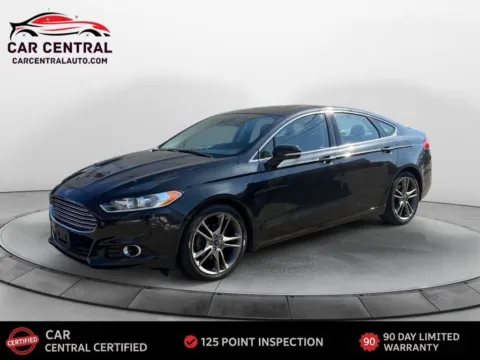 Black 2015 Ford Fusion Titanium for sale in Wallingford, CT