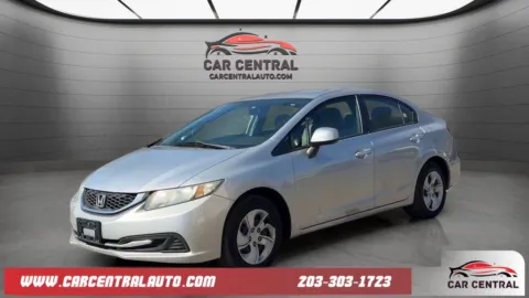 Silver 2013 Honda Civic LX for sale in Wallingford, CT
